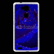 Coque Huawei Ascend Mate 7 Fleur rose bleue