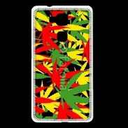 Coque Huawei Ascend Mate 7 Fond de cannabis coloré