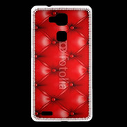 Coque Huawei Ascend Mate 7 Capitonnage cuir rouge