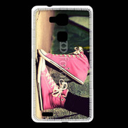 Coque Huawei Ascend Mate 7 Converses roses vintage