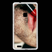 Coque Huawei Ascend Mate 7 bouche homme rouge