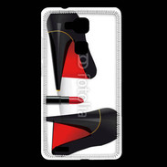 Coque Huawei Ascend Mate 7 Escarpins et tube de rouge à lèvres