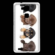 Coque Huawei Ascend Mate 7 Alignement de petits chiens