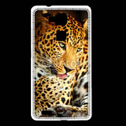 Coque Huawei Ascend Mate 7 Portrait de léopard