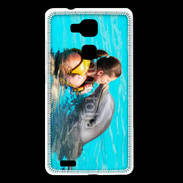 Coque Huawei Ascend Mate 7 Bisou de dauphin