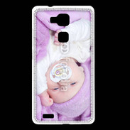 Coque Huawei Ascend Mate 7 Amour de bébé en violet