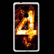 Coque Huawei Ascend Mate 7 Quatre en feu
