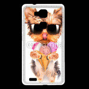 Coque Huawei Ascend Mate 7 Yorkshire avec un cornet de glace