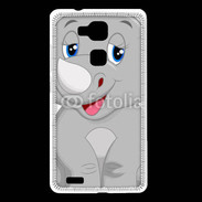 Coque Huawei Ascend Mate 7 Rhinocéros Cartoon 500