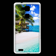 Coque Huawei Ascend Mate 7 Petite île tropicale sur l'océan indien