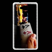 Coque Huawei Ascend Mate 7 Poker paire d'as