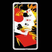 Coque Huawei Ascend Mate 7 Cartes et feu