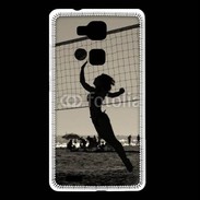 Coque Huawei Ascend Mate 7 Beach Volley en noir et blanc 115