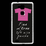 Coque Huawei Ascend Mate 7 3/4 aile gauche Bonus offensif-défensif Noir