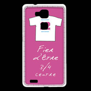 Coque Huawei Ascend Mate 7 3/4 centre G Bonus offensif-défensif Rose