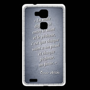 Coque Huawei Ascend Mate 7 Saint pêcheur Bleu Citation Oscar Wilde