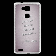 Coque Huawei Ascend Mate 7 Survie mort Rose Citation Oscar Wilde