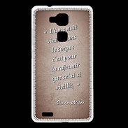 Coque Huawei Ascend Mate 7 Ame nait Rouge Citation Oscar Wilde