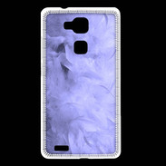 Coque Huawei Ascend Mate 7 Effet de plumes bleues PR