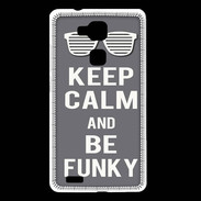 Coque Huawei Ascend Mate 7 Keep Calm Funky Gris