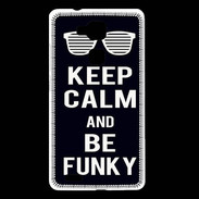Coque Huawei Ascend Mate 7 Keep Calm Funky Noir