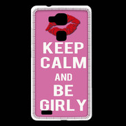 Coque Huawei Ascend Mate 7 Keep Calm Girly Rose
