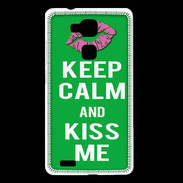 Coque Huawei Ascend Mate 7 Keep Calm Kiss me Vert