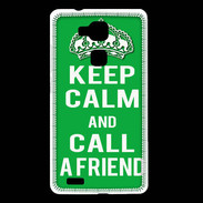 Coque Huawei Ascend Mate 7 Keep Calm Call friend Vert