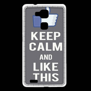 Coque Huawei Ascend Mate 7 Keep Calm Like This Gris