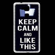 Coque Huawei Ascend Mate 7 Keep Calm Like This Noir