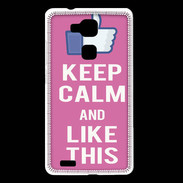 Coque Huawei Ascend Mate 7 Keep Calm Like This Rose
