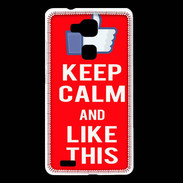 Coque Huawei Ascend Mate 7 Keep Calm Like This Rouge
