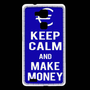 Coque Huawei Ascend Mate 7 Keep Calm Make money Bleu