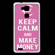 Coque Huawei Ascend Mate 7 Keep Calm Make money Rose