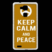 Coque Huawei Ascend Mate 7 Keep Calm Peace Orange