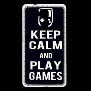 Coque Huawei Ascend Mate 7 Keep Calm Play games Noir