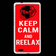 Coque Huawei Ascend Mate 7 Keep Calm Reelax Rouge