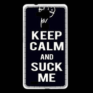 Coque Huawei Ascend Mate 7 Keep Calm Suck me Noir