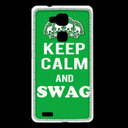 Coque Huawei Ascend Mate 7 Keep Calm Swag Vert