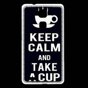 Coque Huawei Ascend Mate 7 Keep Calm Take a cup Noir