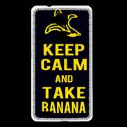 Coque Huawei Ascend Mate 7 Keep Calm Take Banana Noir