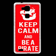Coque Huawei Ascend Mate 7 Keep Calm Be a Pirate Rouge