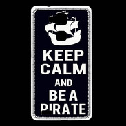 Coque Huawei Ascend Mate 7 Keep Calm Be a Pirate Noir