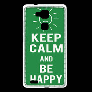 Coque Huawei Ascend Mate 7 Keep Calm Be Happy Vert