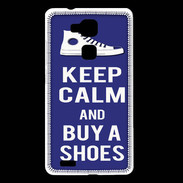 Coque Huawei Ascend Mate 7 Keep Calm Buy Shoes Bleu