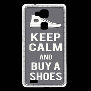 Coque Huawei Ascend Mate 7 Keep Calm Buy Shoes Gris