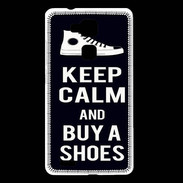 Coque Huawei Ascend Mate 7 Keep Calm Buy Shoes Noir