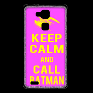 Coque Huawei Ascend Mate 7 Keep Calm Call Batman Rose