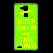 Coque Huawei Ascend Mate 7 Keep Calm Call Batman Vert pomme