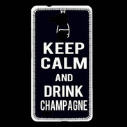 Coque Huawei Ascend Mate 7 Keep Calm Drink champagne Noir